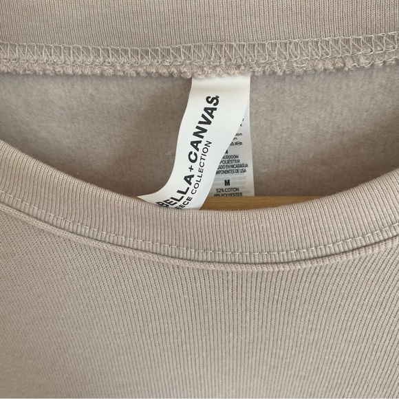 Bella + Canvas Fleece Collection P.S. I LOVE YOU Crewneck Sweatshirt - Picture 3 of 5